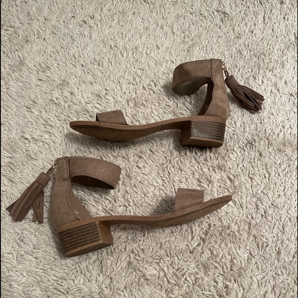 Two Strap Zip Up Sandal